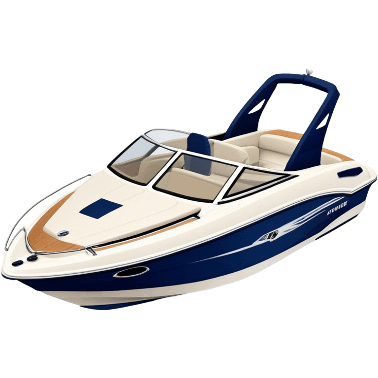 Speedboat - Bayliner 185 Bowrider (Model Year: 2020) (Iconic colour: White with navy blue accents) emoji