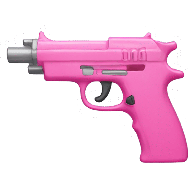 pink gun with heart on it emoji