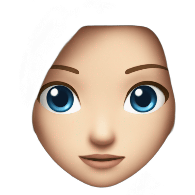 Claire Redfield with blue eyes emoji