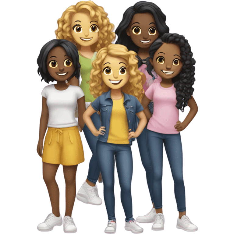 Cute girls ￼ emoji