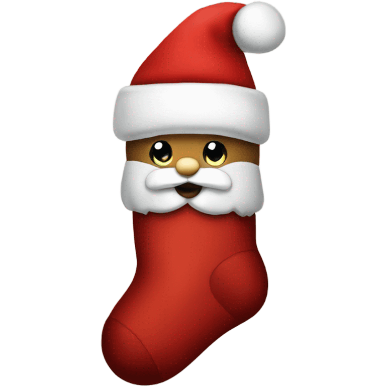 Santa sock emoji