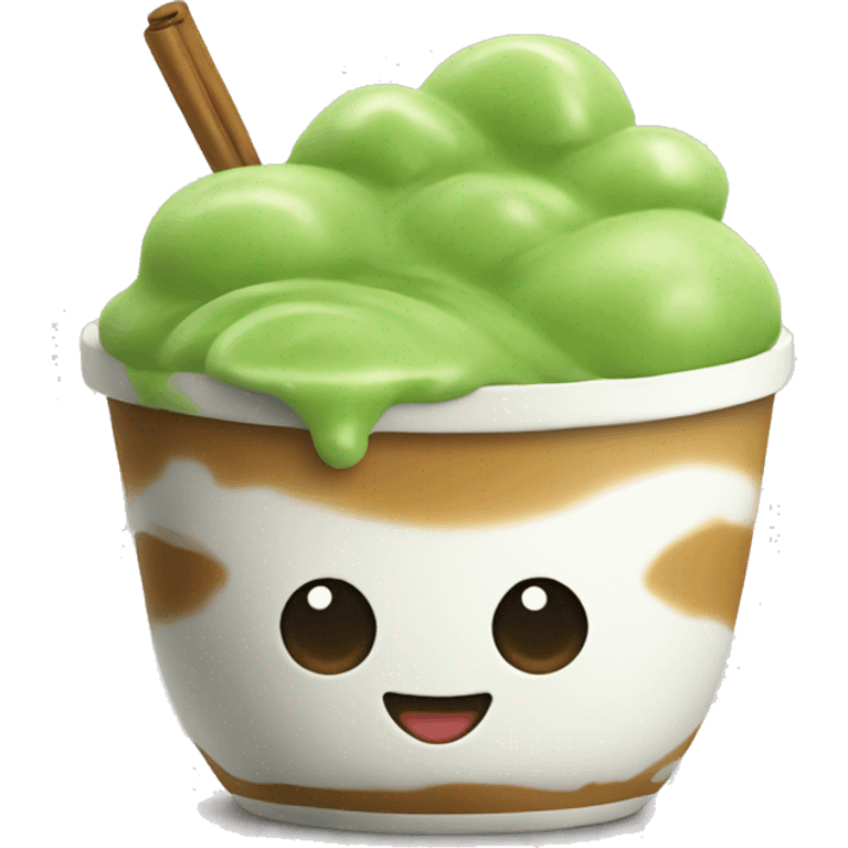 matcha with boba emoji