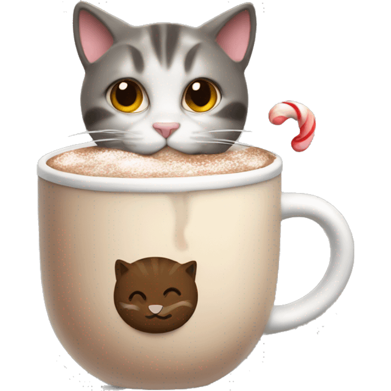 Cat with hot chocolate  emoji