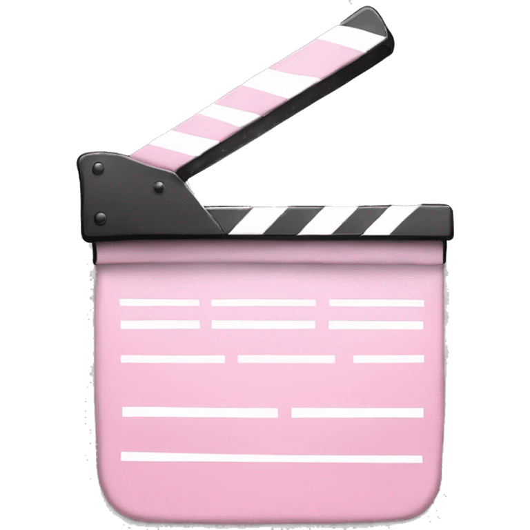 Light pink film clapper emoji