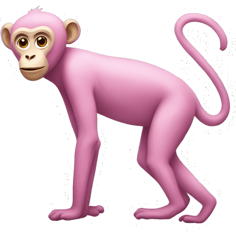 tall pink monkey emoji