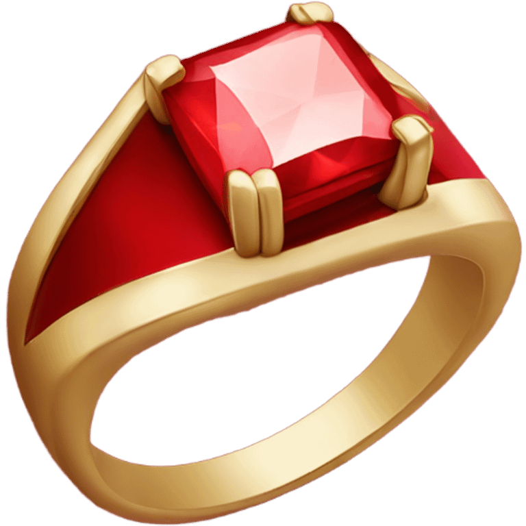 Proposal ring in red box  emoji