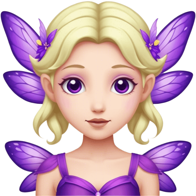 fairy in purple outfit emoji