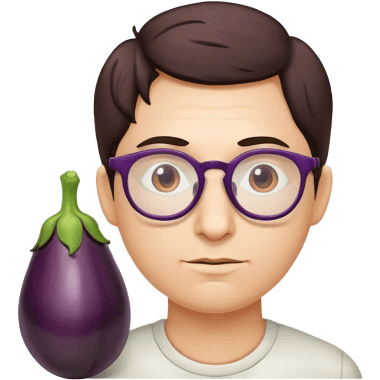 Eggplant that has veins and is Harry at the base emoji