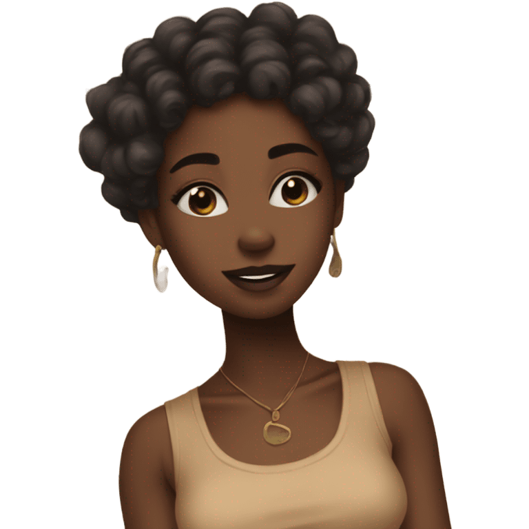 Earthy black girl aesthetics emoji