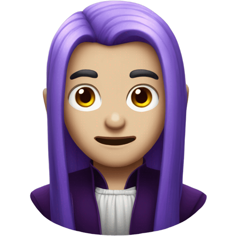 Purple hair vampire emoji