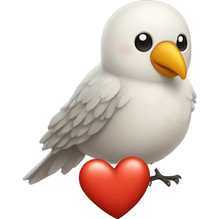 Bird with heart  emoji