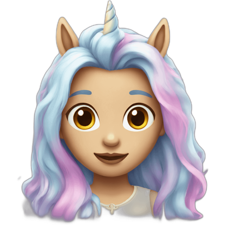 girl unicorn emoji