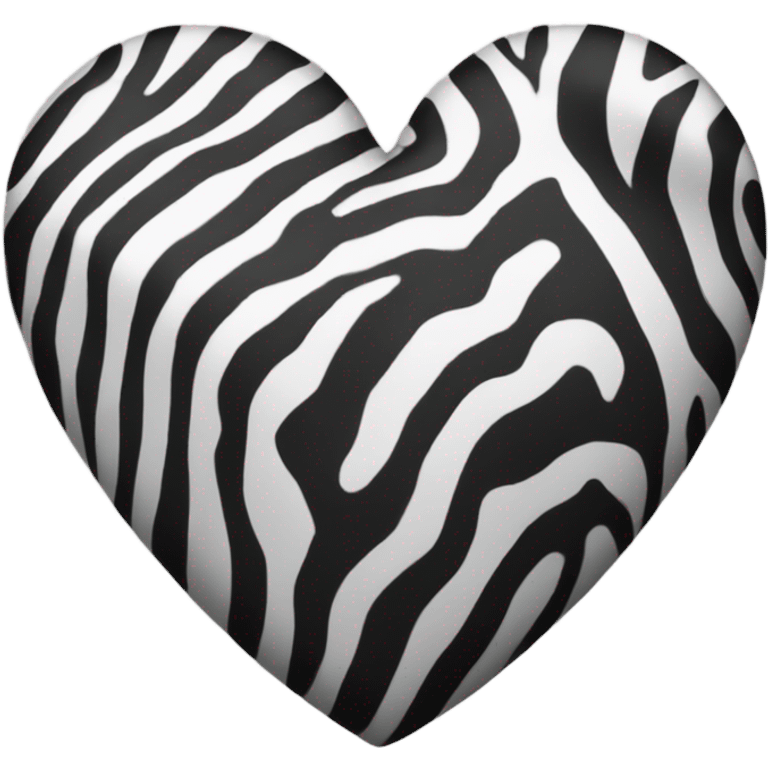 Zebra heart  emoji