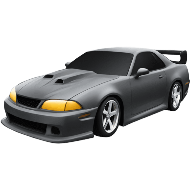 Future Car drift with smoke emoji