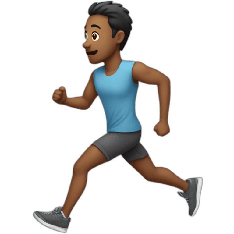 Running from the side in casual attire emoji