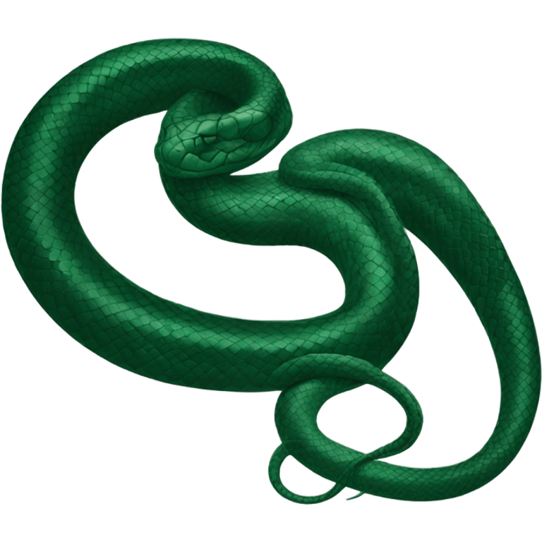 dark green snake Slytherin emoji