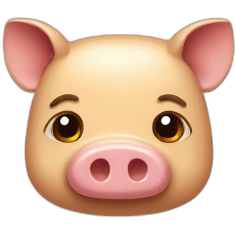 Pate à tartiner de cochon emoji