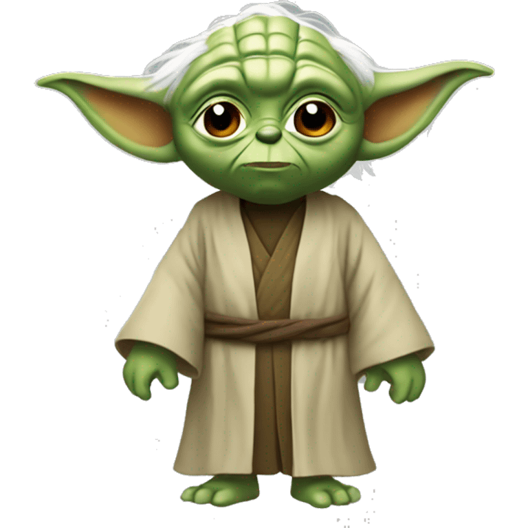 Yoda rigole emoji