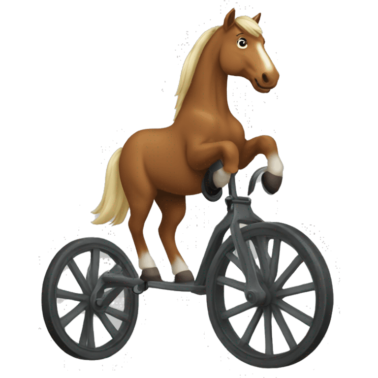 Horse wheelie emoji