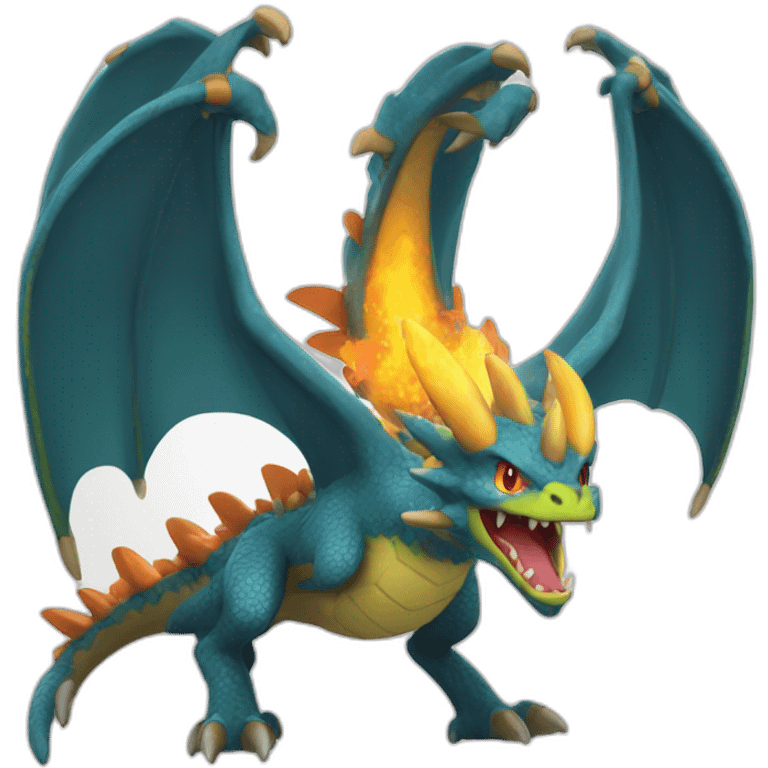 Dracofeu pokémon emoji