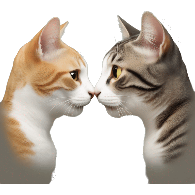 two cat kiss emoji