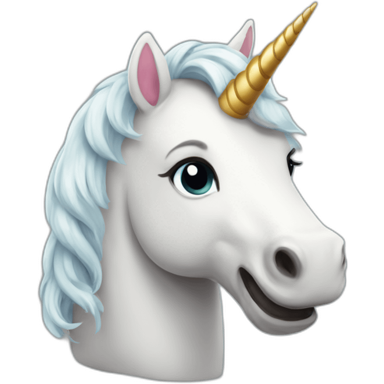 happy unicorn emoji