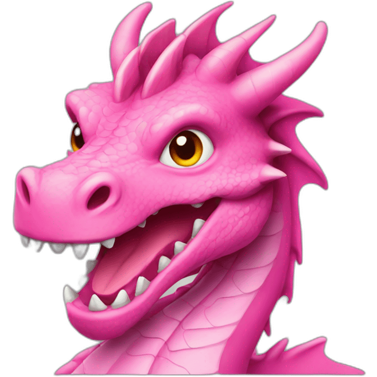 Pink dragon emoji