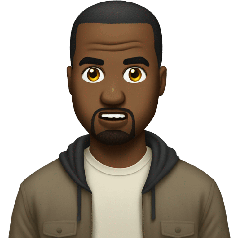 Kanye west mad emoji