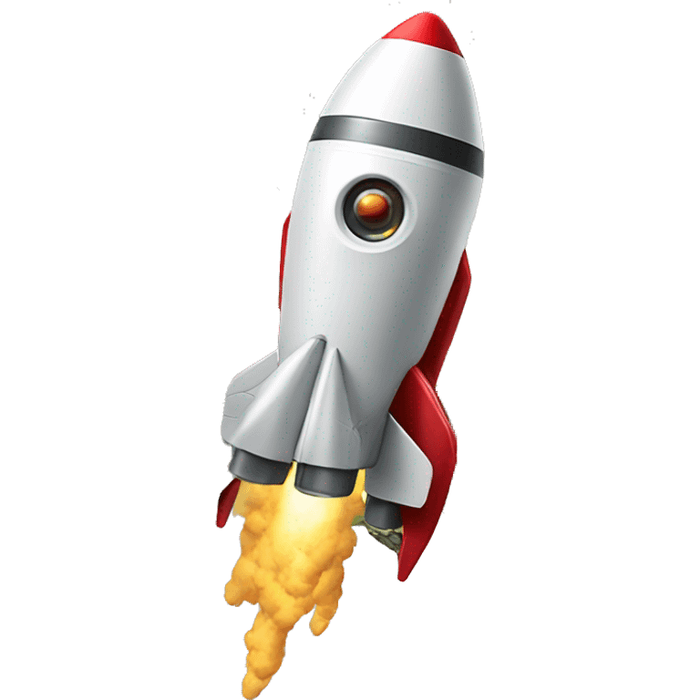 Rocket with money flowing out of the engines emoji