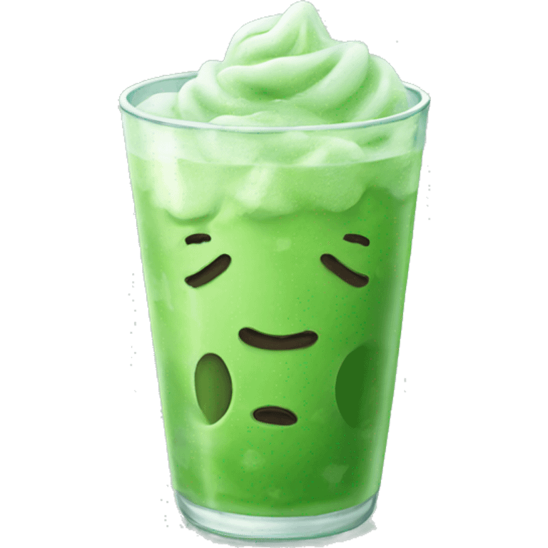 Iced matcha emoji