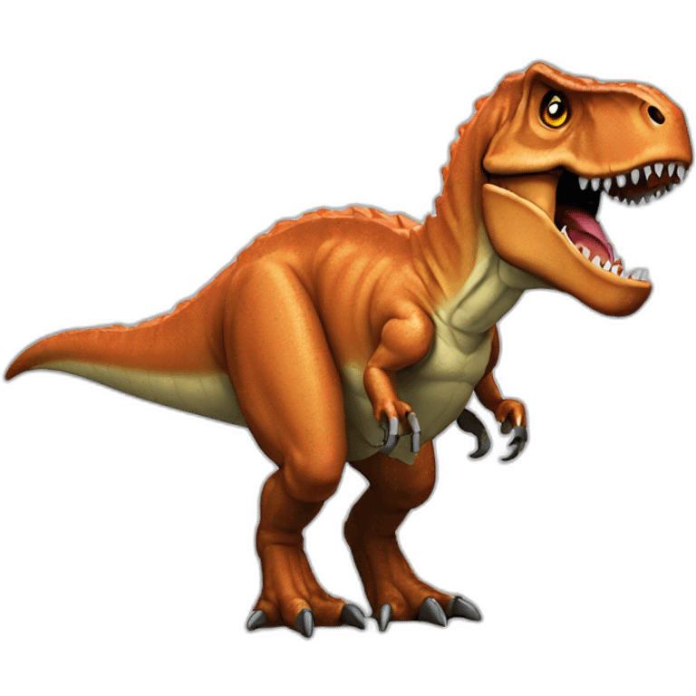 8-bit t-rex emoji