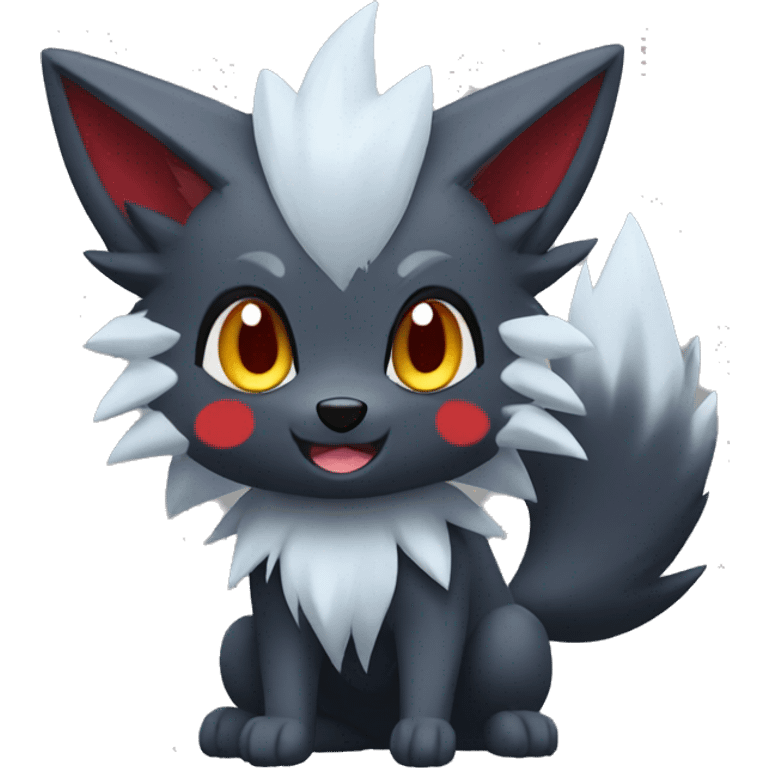 Chibi Zorua-Zoroark-Mightyena emoji