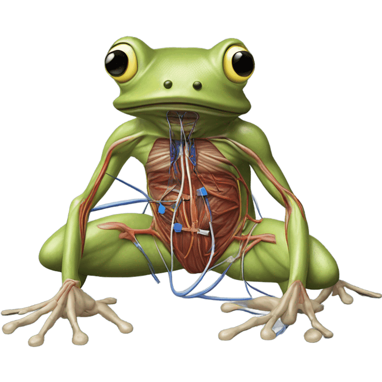 measure voltage from frog muscle emoji