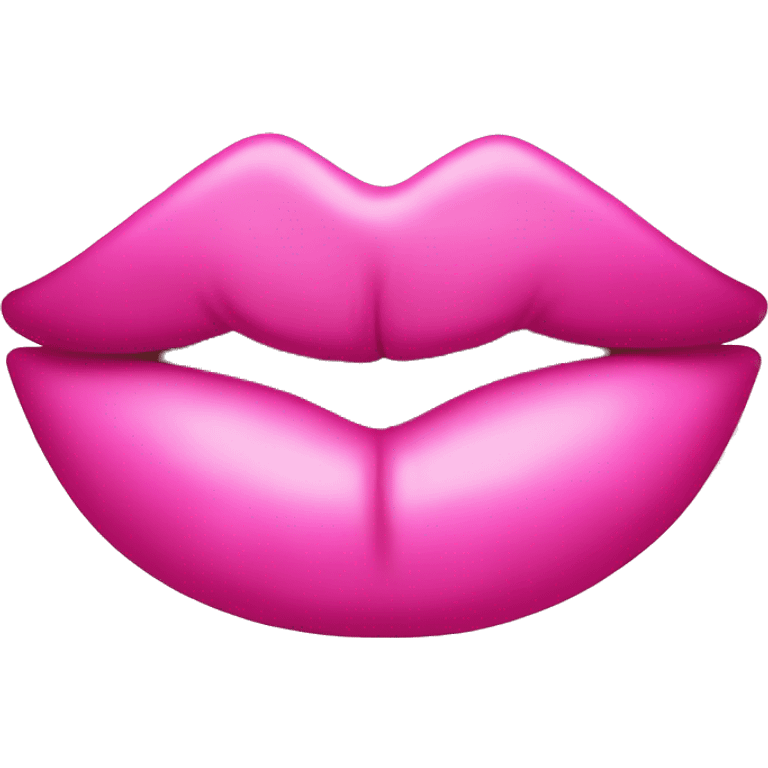 a pink lipstick kiss  emoji