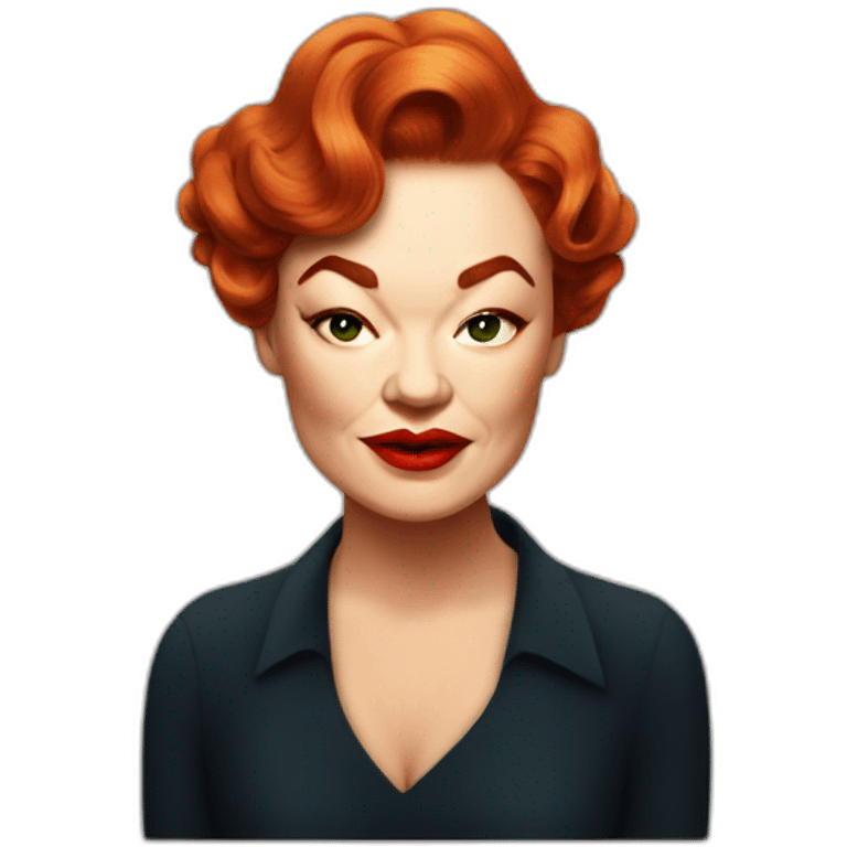 Red head simone signoret emoji