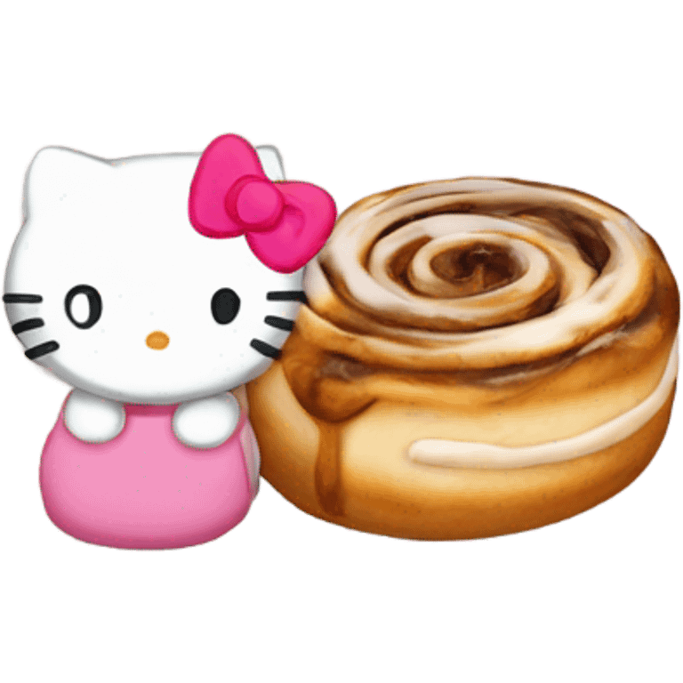 Hello kitty and cinnamon roll  emoji