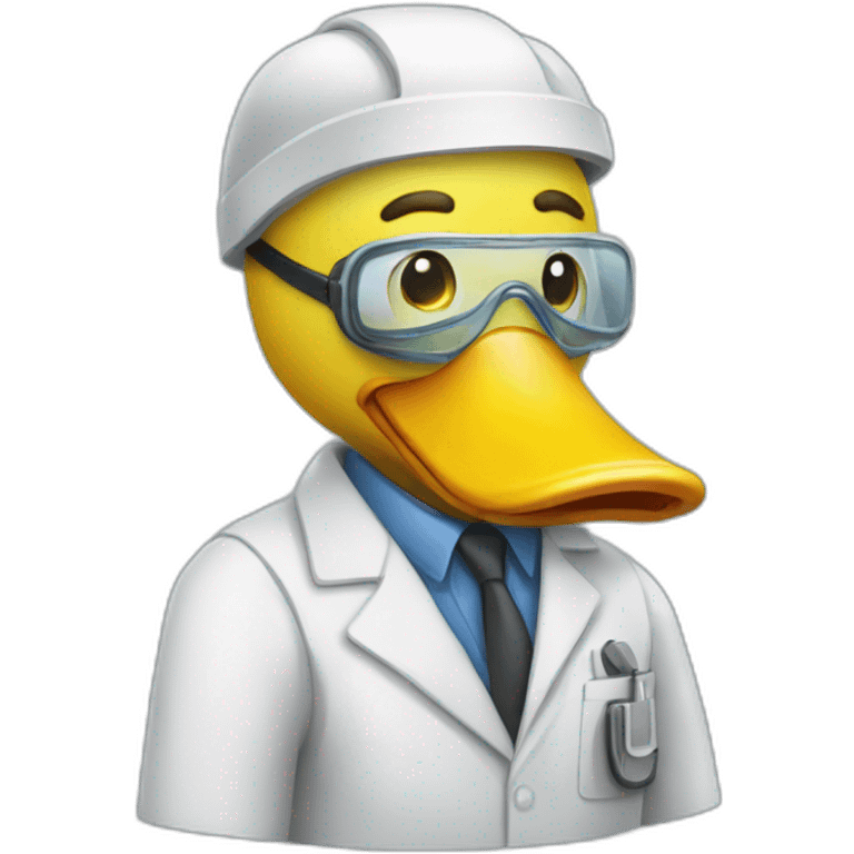 rubber duck lab worker emoji