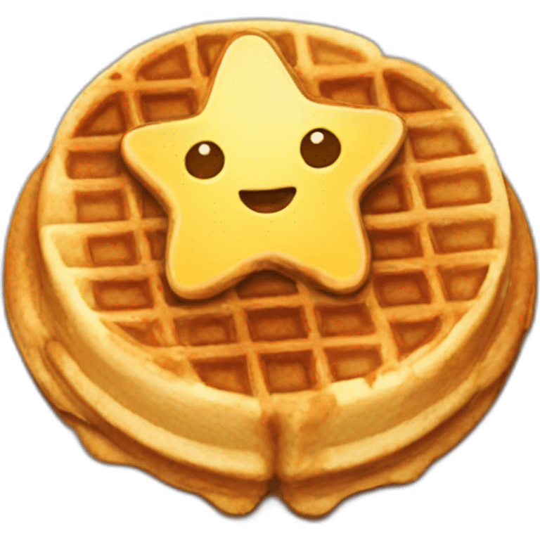 Texas shaped waffle emoji