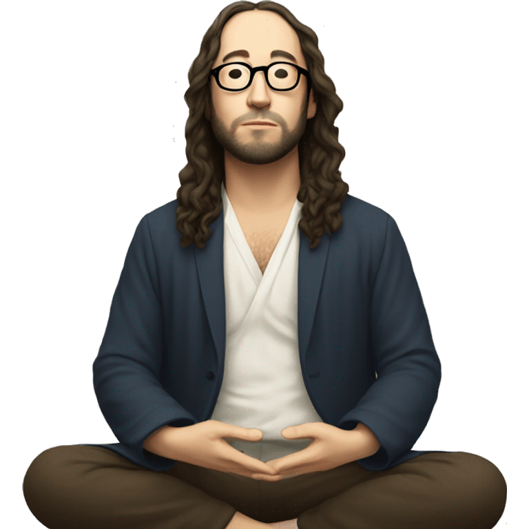 Sean Lennon meditating emoji