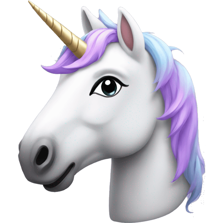 unicorn frontal wink emoji