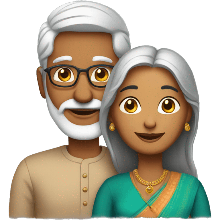 Indian couple aged 60 emoji