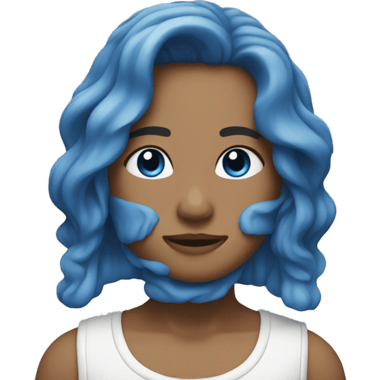 Blue asthetic  emoji