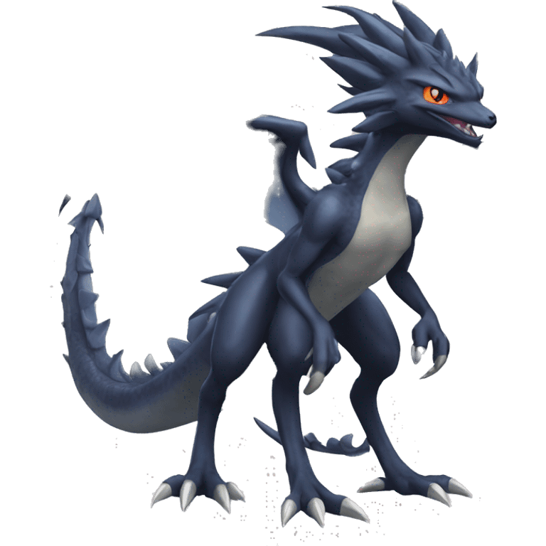 Edgy Cool Nargacuga-Pokémon-Fakémon Full Body High Quality emoji