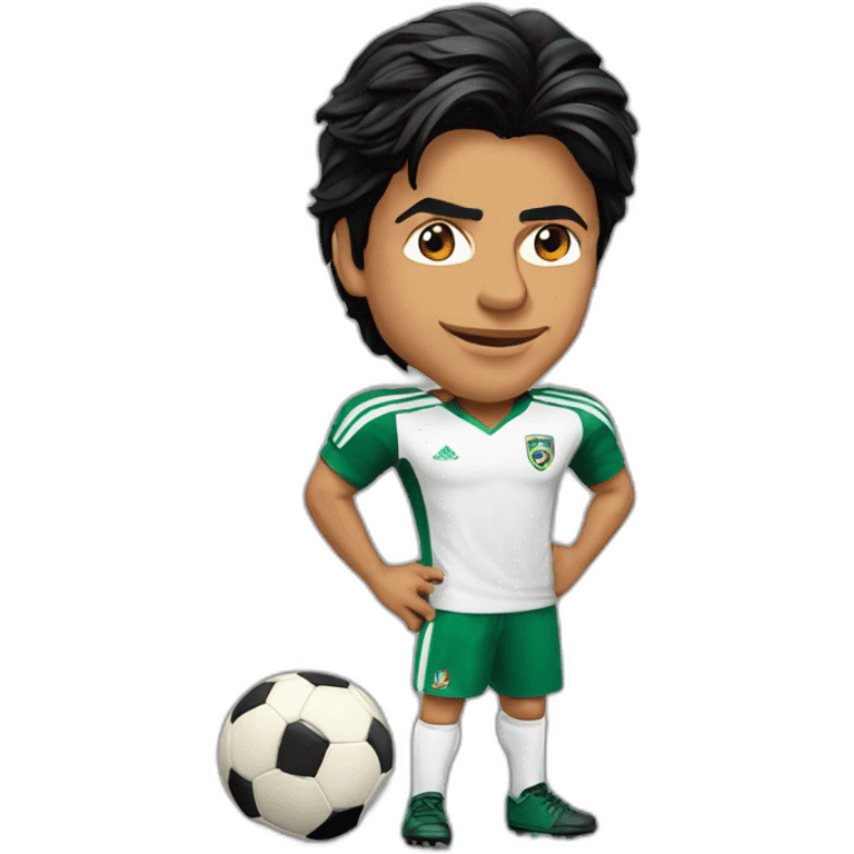 Shahrukh khan with football emoji