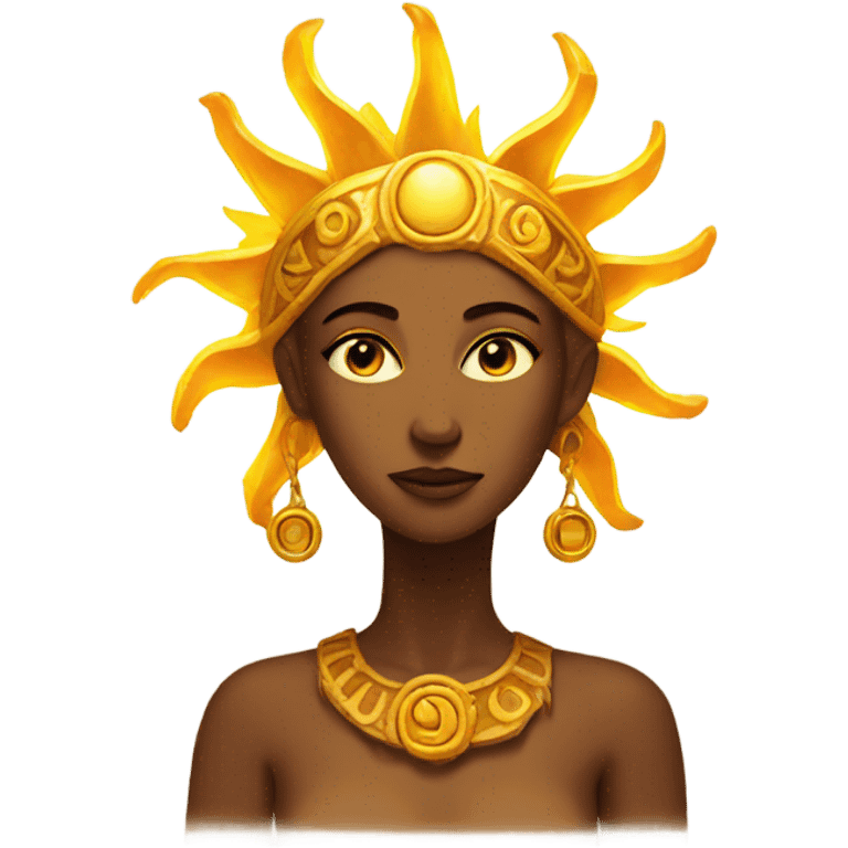  female sun god emoji