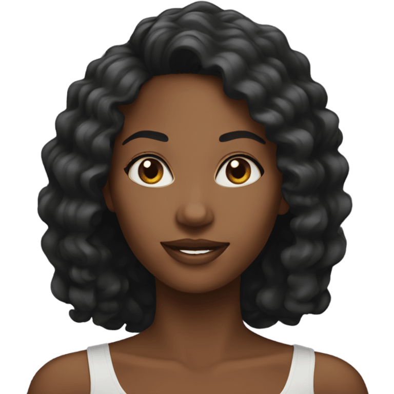 pretty black woman emoji