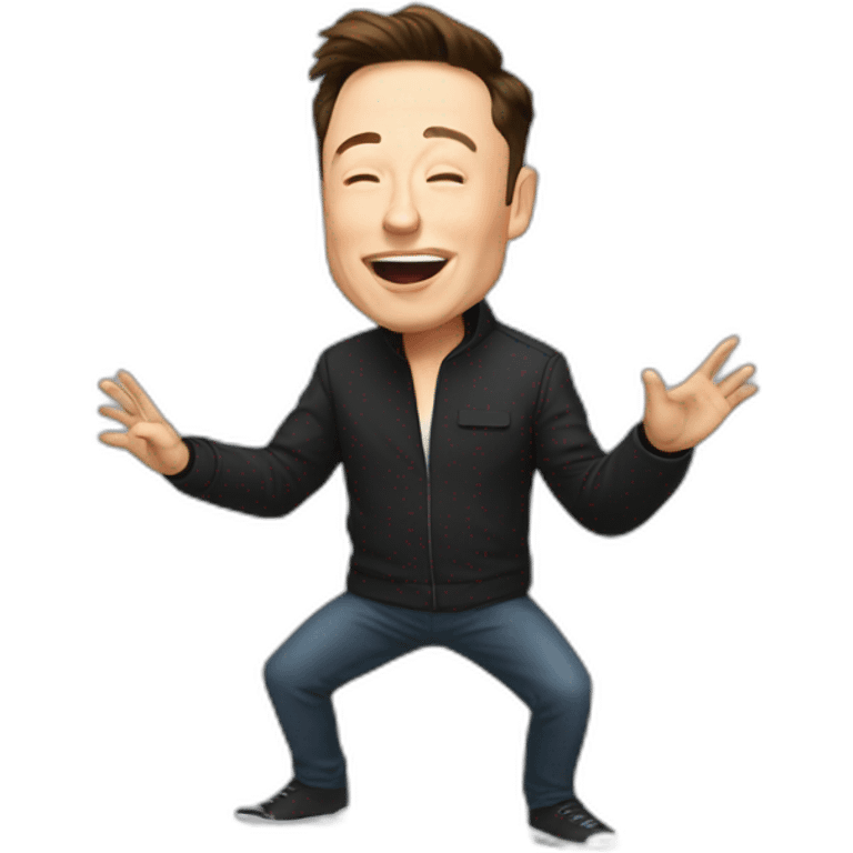 Elon musk dab emoji