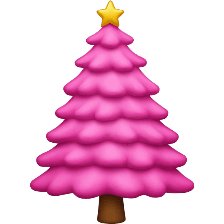 pink christmas tree emoji