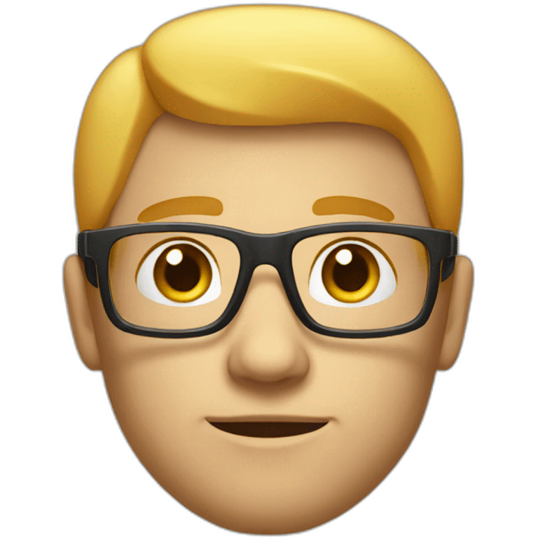 big super smart head emoji