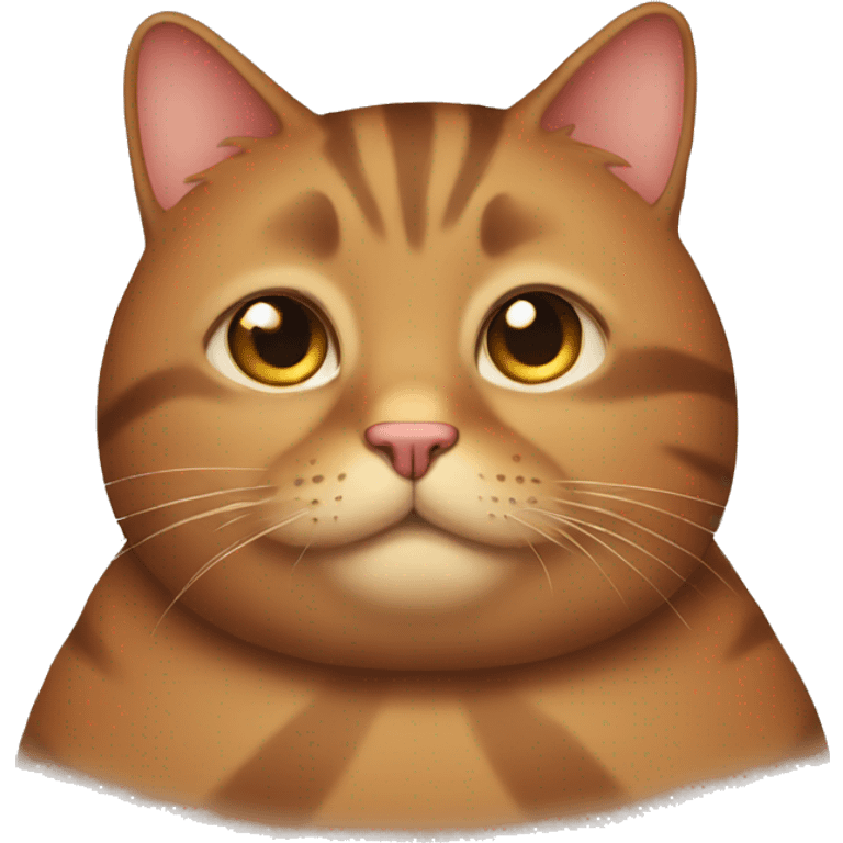 brown fat cat emoji